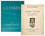 James Joyce Ulysses First Edition From 1922 -- #877 of the 1,000 Copies in the Rare First Edition